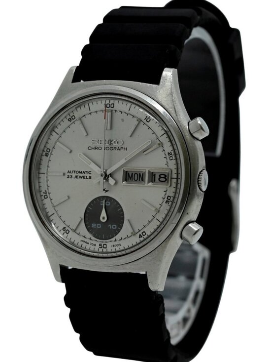 Seiko 37mm Men\'s Flyback Automatic Chronograph Day-Date Japan Watch [7018-7000]! main image 6